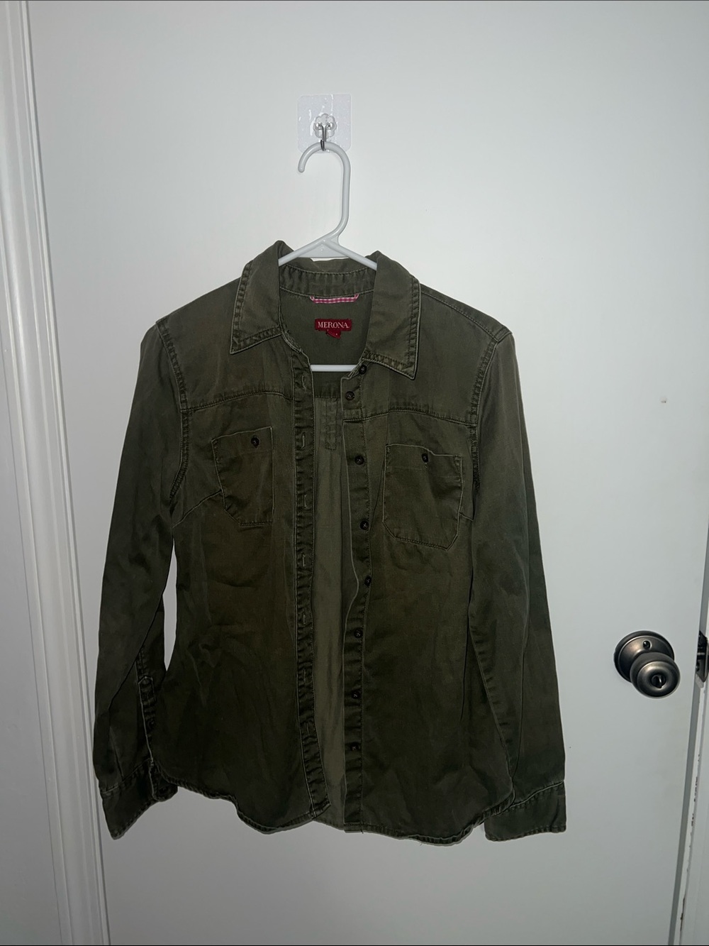 Merona Olive Utility Shirt Jacket